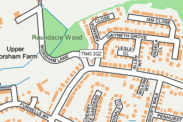 TN40 2QZ map - OS OpenMap – Local (Ordnance Survey) TN40 2QZ map - OS OpenMap – Local (Ordnance Survey)