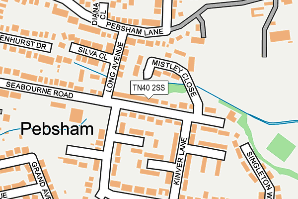 TN40 2SS map - OS OpenMap – Local (Ordnance Survey) TN40 2SS map - OS OpenMap – Local (Ordnance Survey)