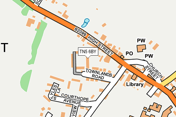 TN5 6BY map - OS OpenMap – Local (Ordnance Survey) TN5 6BY map - OS OpenMap – Local (Ordnance Survey)