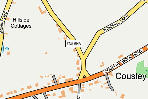 TN5 6HA map - OS OpenMap – Local (Ordnance Survey) TN5 6HA map - OS OpenMap – Local (Ordnance Survey)