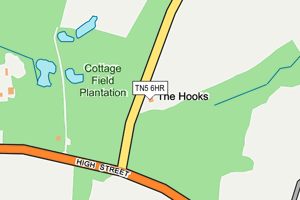 TN5 6HR map - OS OpenMap – Local (Ordnance Survey)