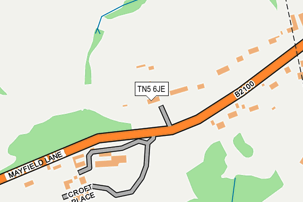 TN5 6JE map - OS OpenMap – Local (Ordnance Survey) TN5 6JE map - OS OpenMap – Local (Ordnance Survey)