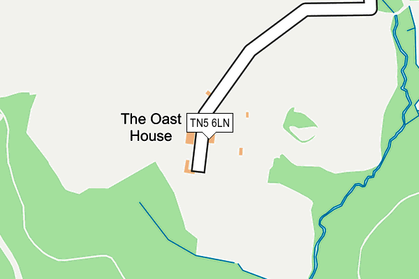 TN5 6LN map - OS OpenMap – Local (Ordnance Survey) TN5 6LN map - OS OpenMap – Local (Ordnance Survey)