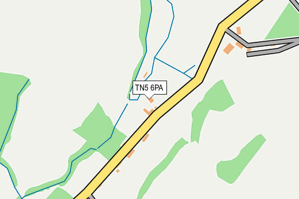 TN5 6PA map - OS OpenMap – Local (Ordnance Survey) TN5 6PA map - OS OpenMap – Local (Ordnance Survey)