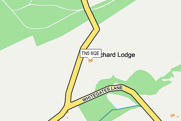 TN5 6QE map - OS OpenMap – Local (Ordnance Survey) TN5 6QE map - OS OpenMap – Local (Ordnance Survey)
