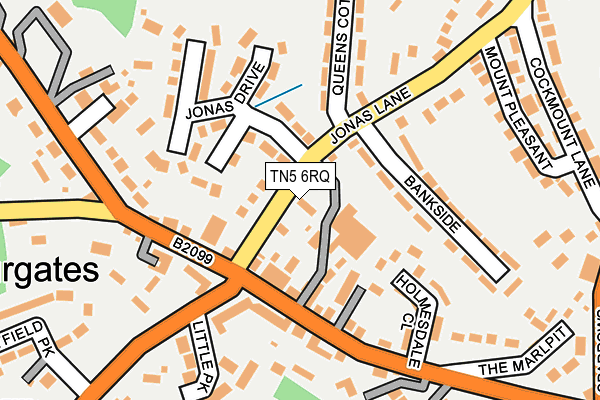 TN5 6RQ map - OS OpenMap – Local (Ordnance Survey) TN5 6RQ map - OS OpenMap – Local (Ordnance Survey)