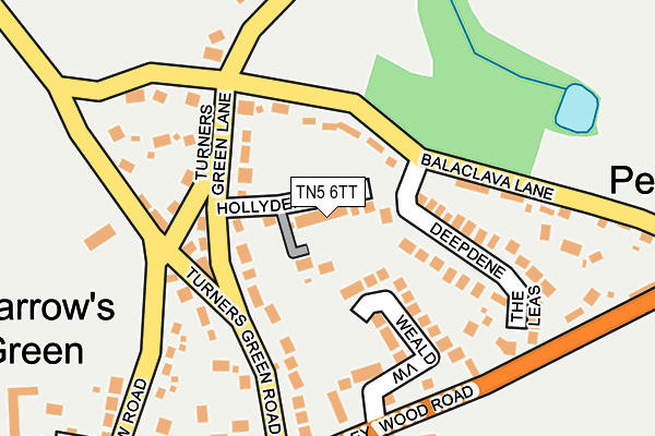 TN5 6TT map - OS OpenMap – Local (Ordnance Survey) TN5 6TT map - OS OpenMap – Local (Ordnance Survey)