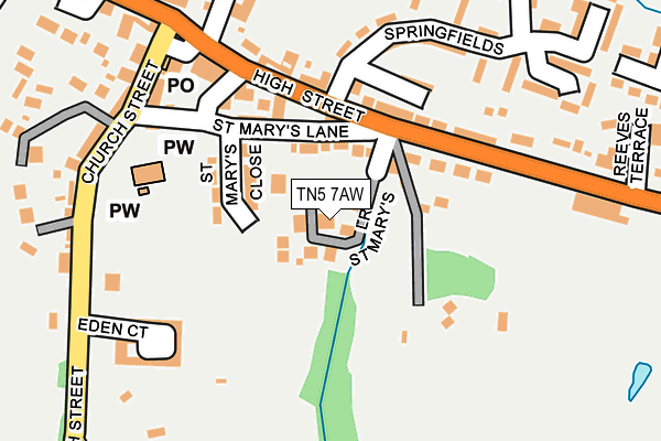 TN5 7AW map - OS OpenMap – Local (Ordnance Survey) TN5 7AW map - OS OpenMap – Local (Ordnance Survey)