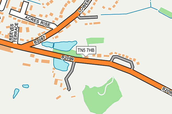 TN5 7HB map - OS OpenMap – Local (Ordnance Survey) TN5 7HB map - OS OpenMap – Local (Ordnance Survey)