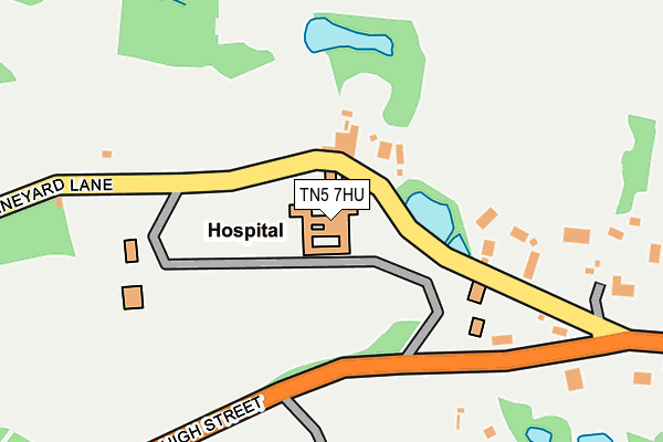 TN5 7HU map - OS OpenMap – Local (Ordnance Survey) TN5 7HU map - OS OpenMap – Local (Ordnance Survey)