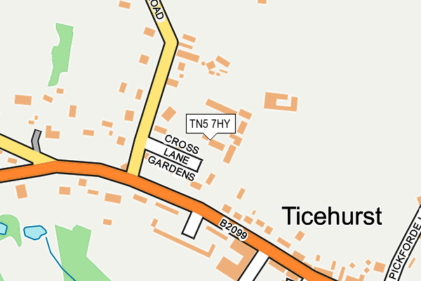 TN5 7HY map - OS OpenMap – Local (Ordnance Survey) TN5 7HY map - OS OpenMap – Local (Ordnance Survey)