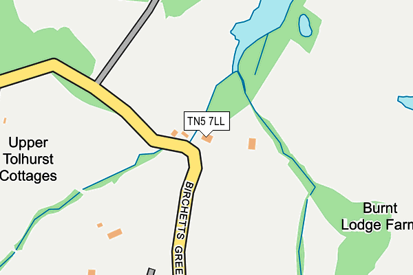 TN5 7LL map - OS OpenMap – Local (Ordnance Survey) TN5 7LL map - OS OpenMap – Local (Ordnance Survey)