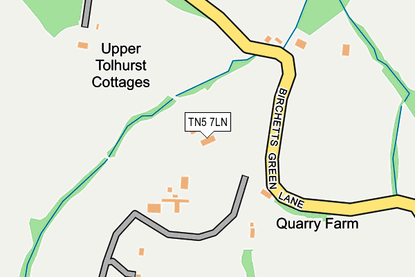 TN5 7LN map - OS OpenMap – Local (Ordnance Survey) TN5 7LN map - OS OpenMap – Local (Ordnance Survey)