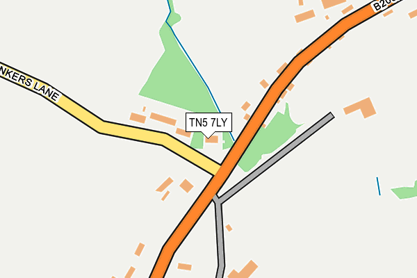 TN5 7LY map - OS OpenMap – Local (Ordnance Survey) TN5 7LY map - OS OpenMap – Local (Ordnance Survey)