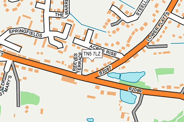 TN5 7LZ map - OS OpenMap – Local (Ordnance Survey) TN5 7LZ map - OS OpenMap – Local (Ordnance Survey)