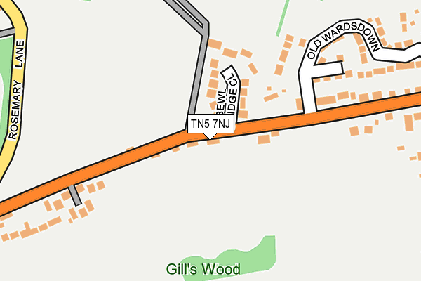 TN5 7NJ map - OS OpenMap – Local (Ordnance Survey) TN5 7NJ map - OS OpenMap – Local (Ordnance Survey)