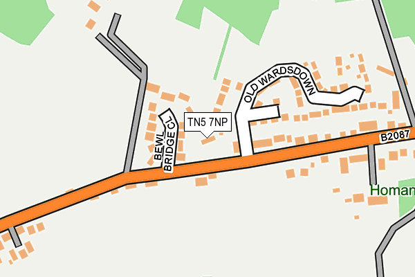 TN5 7NP map - OS OpenMap – Local (Ordnance Survey) TN5 7NP map - OS OpenMap – Local (Ordnance Survey)