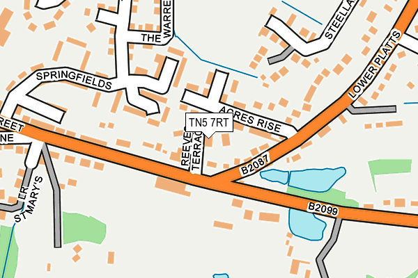 TN5 7RT map - OS OpenMap – Local (Ordnance Survey) TN5 7RT map - OS OpenMap – Local (Ordnance Survey)
