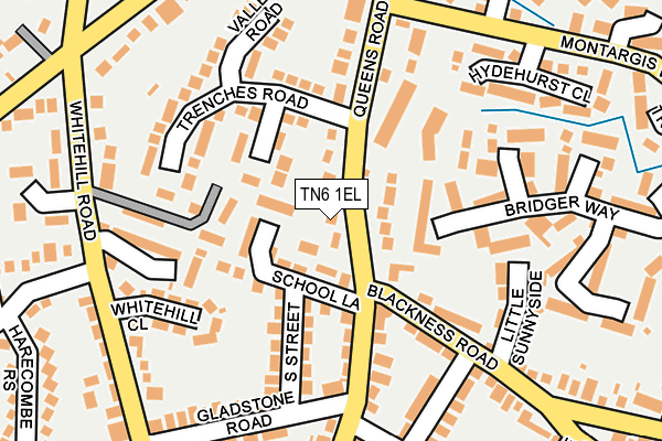 TN6 1EL map - OS OpenMap – Local (Ordnance Survey) TN6 1EL map - OS OpenMap – Local (Ordnance Survey)