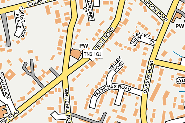 TN6 1GJ map - OS OpenMap – Local (Ordnance Survey) TN6 1GJ map - OS OpenMap – Local (Ordnance Survey)