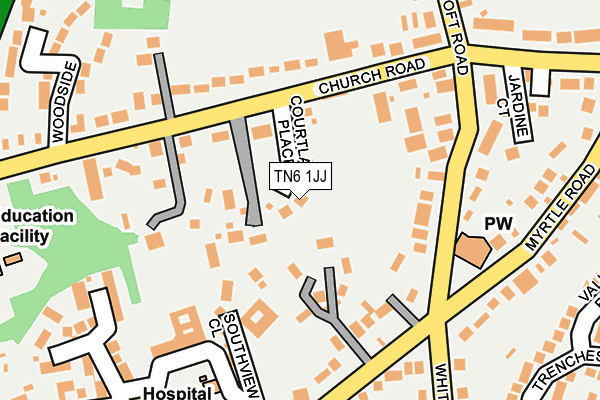 TN6 1JJ map - OS OpenMap – Local (Ordnance Survey) TN6 1JJ map - OS OpenMap – Local (Ordnance Survey)