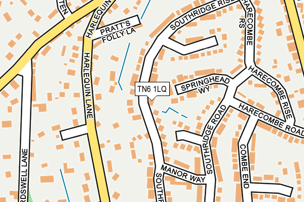 TN6 1LQ map - OS OpenMap – Local (Ordnance Survey) TN6 1LQ map - OS OpenMap – Local (Ordnance Survey)
