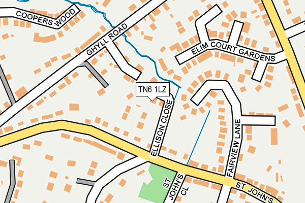 TN6 1LZ map - OS OpenMap – Local (Ordnance Survey) TN6 1LZ map - OS OpenMap – Local (Ordnance Survey)