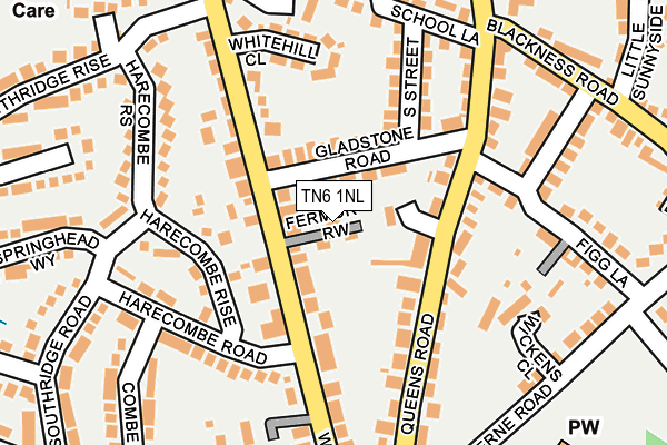TN6 1NL map - OS OpenMap – Local (Ordnance Survey) TN6 1NL map - OS OpenMap – Local (Ordnance Survey)