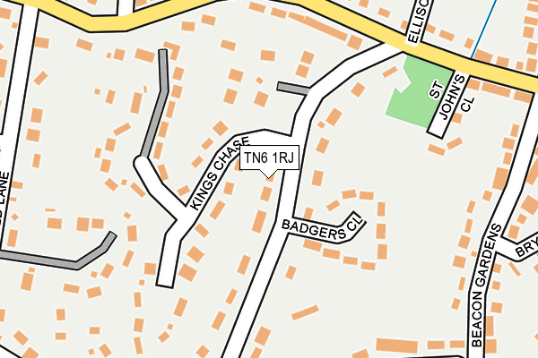 TN6 1RJ map - OS OpenMap – Local (Ordnance Survey) TN6 1RJ map - OS OpenMap – Local (Ordnance Survey)