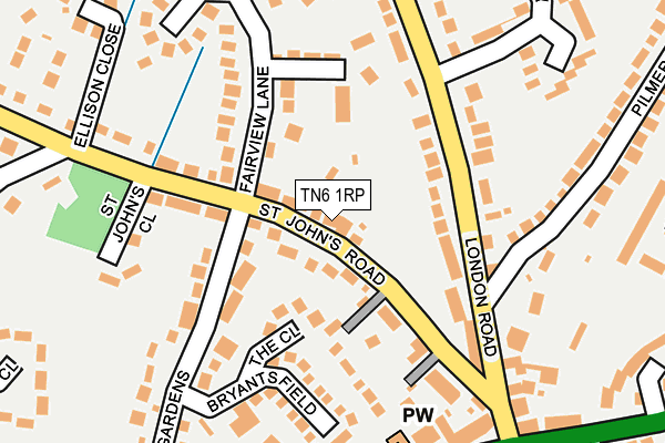 TN6 1RP map - OS OpenMap – Local (Ordnance Survey) TN6 1RP map - OS OpenMap – Local (Ordnance Survey)