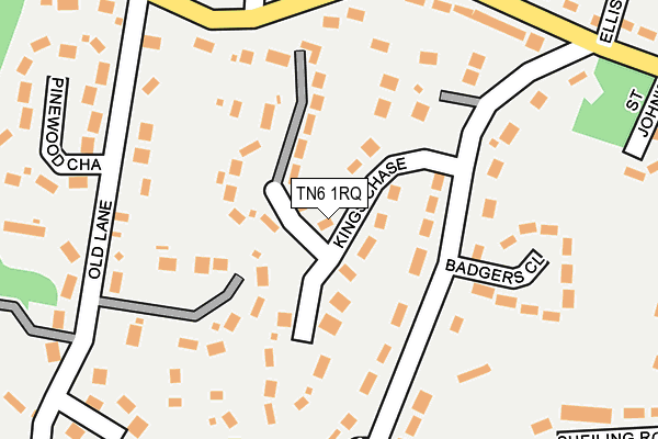 TN6 1RQ map - OS OpenMap – Local (Ordnance Survey) TN6 1RQ map - OS OpenMap – Local (Ordnance Survey)