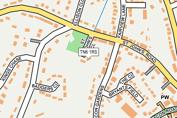 TN6 1RS map - OS OpenMap – Local (Ordnance Survey) TN6 1RS map - OS OpenMap – Local (Ordnance Survey)