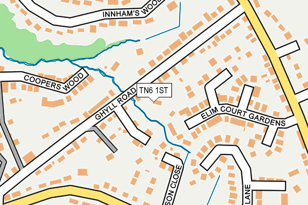 TN6 1ST map - OS OpenMap – Local (Ordnance Survey) TN6 1ST map - OS OpenMap – Local (Ordnance Survey)