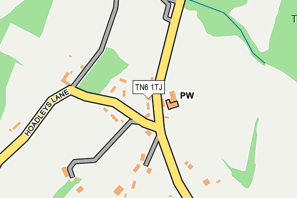 TN6 1TJ map - OS OpenMap – Local (Ordnance Survey) TN6 1TJ map - OS OpenMap – Local (Ordnance Survey)
