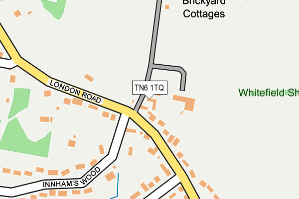 TN6 1TQ map - OS OpenMap – Local (Ordnance Survey) TN6 1TQ map - OS OpenMap – Local (Ordnance Survey)
