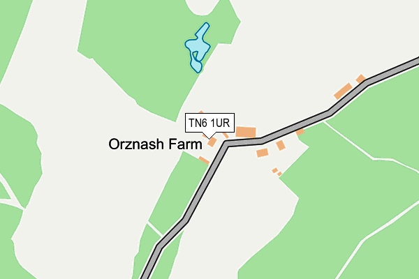 TN6 1UR map - OS OpenMap – Local (Ordnance Survey) TN6 1UR map - OS OpenMap – Local (Ordnance Survey)
