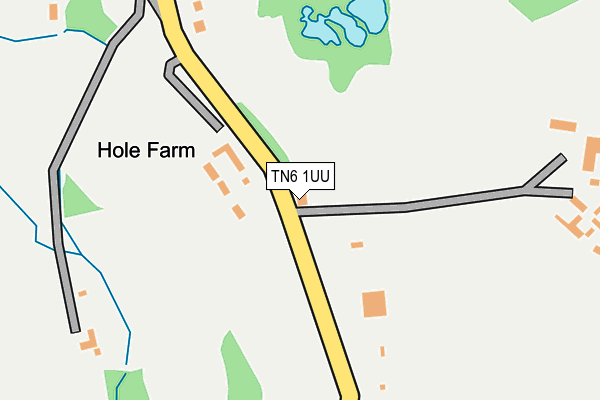 TN6 1UU map - OS OpenMap – Local (Ordnance Survey) TN6 1UU map - OS OpenMap – Local (Ordnance Survey)