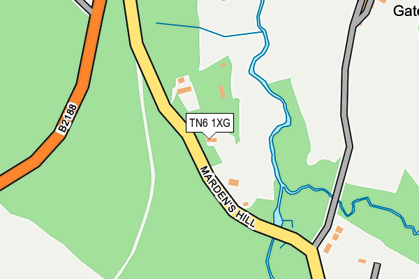 TN6 1XG map - OS OpenMap – Local (Ordnance Survey) TN6 1XG map - OS OpenMap – Local (Ordnance Survey)