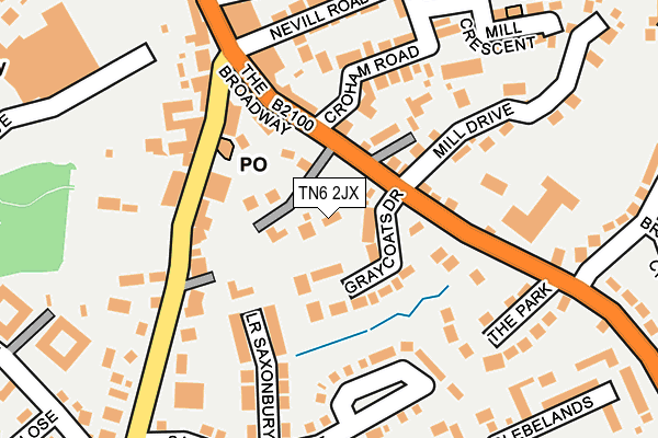 TN6 2JX map - OS OpenMap – Local (Ordnance Survey) TN6 2JX map - OS OpenMap – Local (Ordnance Survey)