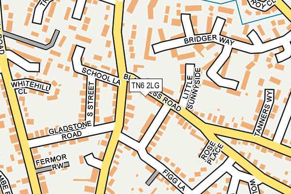 TN6 2LG map - OS OpenMap – Local (Ordnance Survey) TN6 2LG map - OS OpenMap – Local (Ordnance Survey)