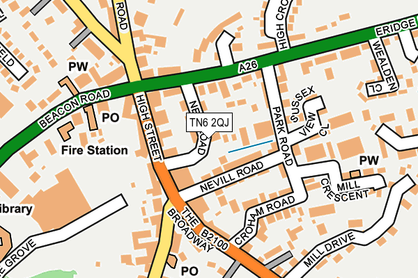 TN6 2QJ map - OS OpenMap – Local (Ordnance Survey) TN6 2QJ map - OS OpenMap – Local (Ordnance Survey)