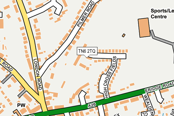 TN6 2TQ map - OS OpenMap – Local (Ordnance Survey) TN6 2TQ map - OS OpenMap – Local (Ordnance Survey)