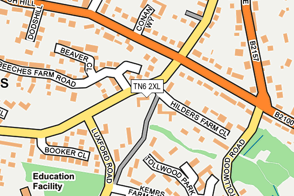 TN6 2XL map - OS OpenMap – Local (Ordnance Survey) TN6 2XL map - OS OpenMap – Local (Ordnance Survey)