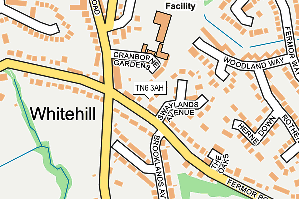 TN6 3AH map - OS OpenMap – Local (Ordnance Survey)
