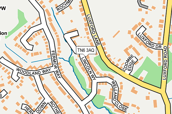 TN6 3AQ map - OS OpenMap – Local (Ordnance Survey) TN6 3AQ map - OS OpenMap – Local (Ordnance Survey)