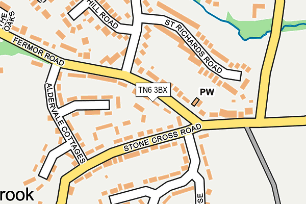TN6 3BX map - OS OpenMap – Local (Ordnance Survey) TN6 3BX map - OS OpenMap – Local (Ordnance Survey)