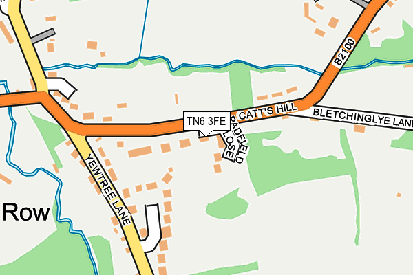 TN6 3FE map - OS OpenMap – Local (Ordnance Survey) TN6 3FE map - OS OpenMap – Local (Ordnance Survey)