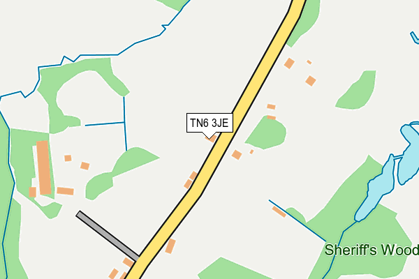 TN6 3JE map - OS OpenMap – Local (Ordnance Survey) TN6 3JE map - OS OpenMap – Local (Ordnance Survey)