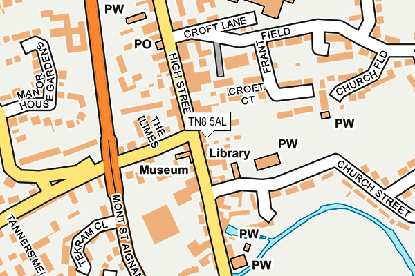 TN8 5AL map - OS OpenMap – Local (Ordnance Survey) TN8 5AL map - OS OpenMap – Local (Ordnance Survey)
