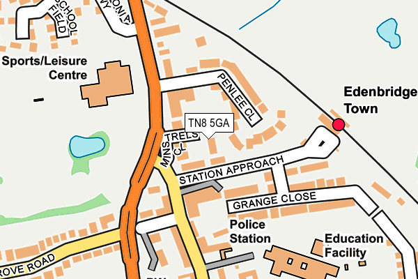 TN8 5GA map - OS OpenMap – Local (Ordnance Survey) TN8 5GA map - OS OpenMap – Local (Ordnance Survey)
